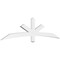 Ekena Millwork Alberta Architectural Grade PVC Gable Bracket, 84"W x 21"H x 2"D x 4"F, 6/12 Pitch GBP084X21X0204ALB00 - alternate 1